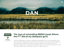 Tablet Screenshot of hellothisisdan.com